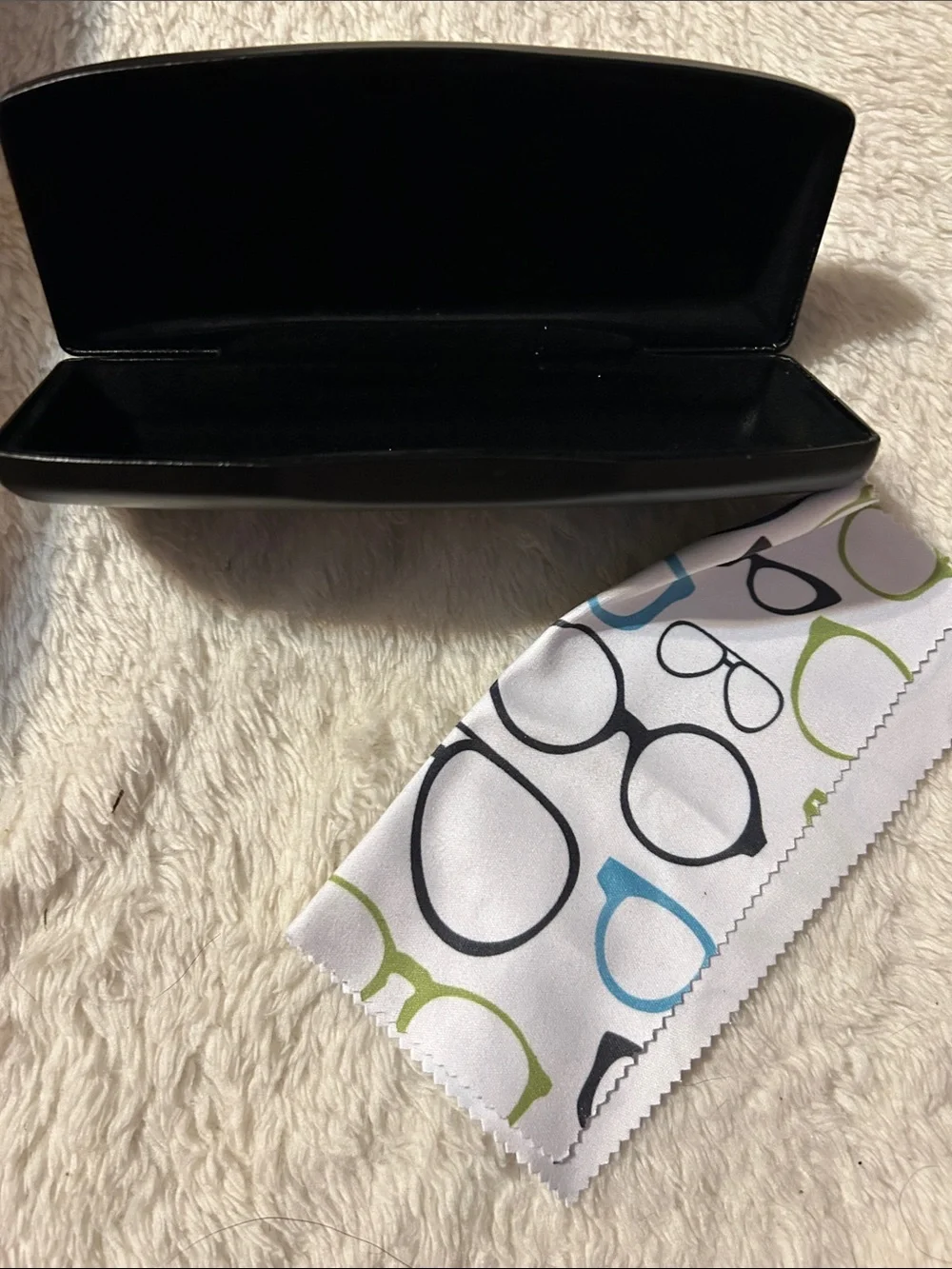 bebe Black Sunglasses Case with Gold Logo Accent